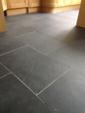 Brazilian Slate Tiles Flooring  600x400 10mm Thick Calibrated Black FREE DEL