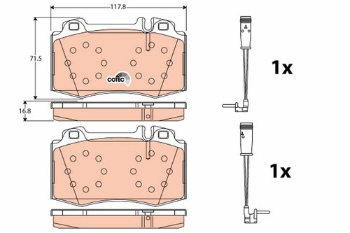 Gdb1543 brake pad - pad, disc