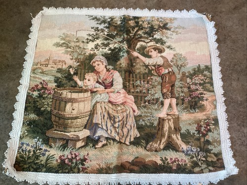 Woven french pictorial - french,