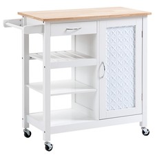 HOMCOM Kitchen Cart on Wheels