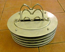 Antique Vintage Edwardian Aluminium Church Communion Tray 1920.