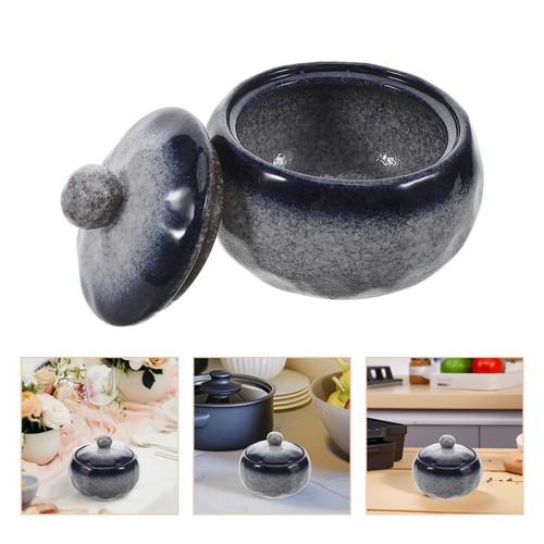 Japanese blue ceramic - japanese, pot