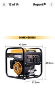 Petrol Inverter Generator Portable 3500W For Outdoor Work & Phone Charge 26 Kg