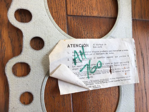 Ford pre flow head - x, gasket