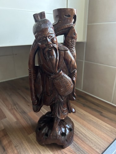 Chinese fisherman figure - chinese,