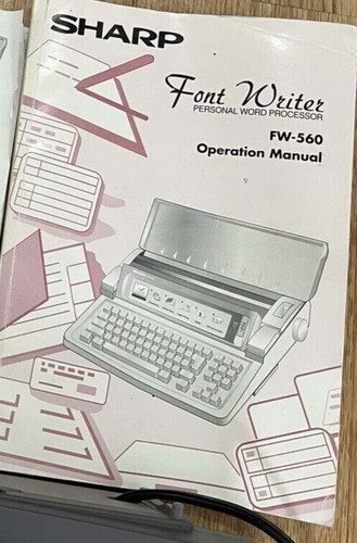 Instructions typewriter sharp - instructions,
