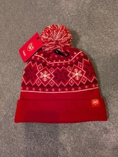 Arsenal Fairisle Red Beanie