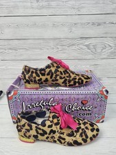 irregular choice Gravitational Pull Leopard Laceups Shoes Rare UK 37/4. PS