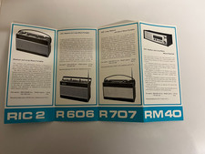 ROBERTS RADIO R606/R707/RIC2/RM40 ADVERTISING BROCHURE SHACK/WALL ART