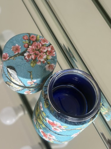 Handmade shabby chic blue