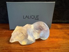 Lalique Frosted Crystal Bear