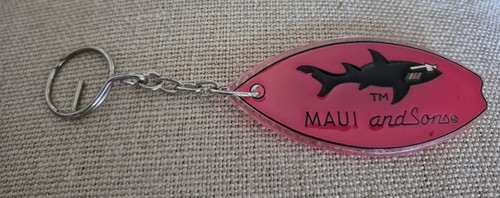 Maui sons keychain shark red - sons,