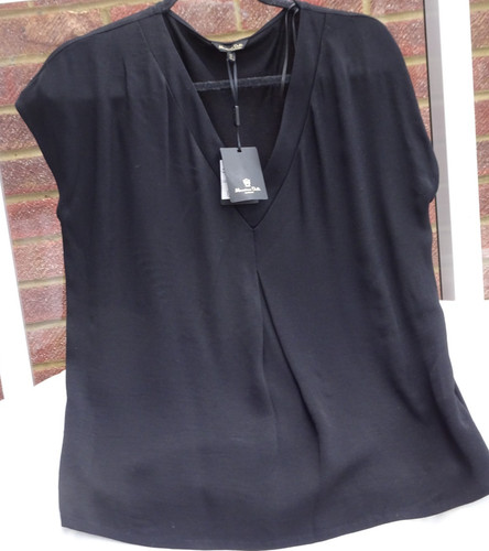Massimo dutti black viscose - massimo,