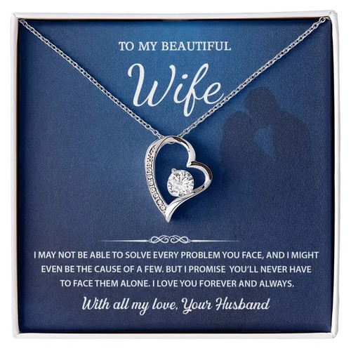 Love wife silver - silver, pendant