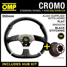Omp 350mm chrome steering - chrome,