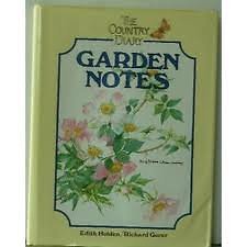 Country diary garden notes - diary",