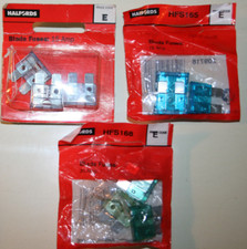 BUNDLE 9x NEW VINTAGE Halfords Blade Fuses 6x 15 amp, 3x 30 amps with packaging