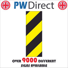 SIGN Chevron Black Yellow Road