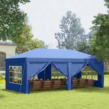 6m x 3m Garden Heavy Duty Pop Up Gazebo Marquee Party Tent Wedding Canopy New