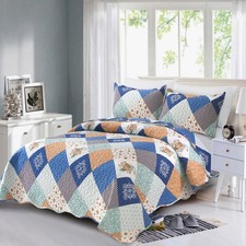 Bohemian patchwork bedspread - bohemian,