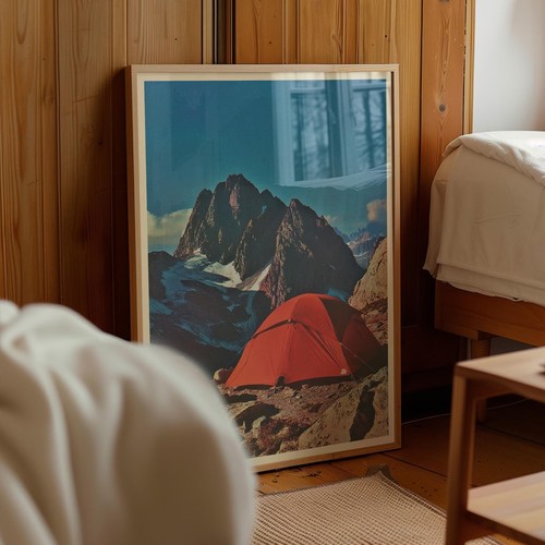 Orange tent mountain - orange,