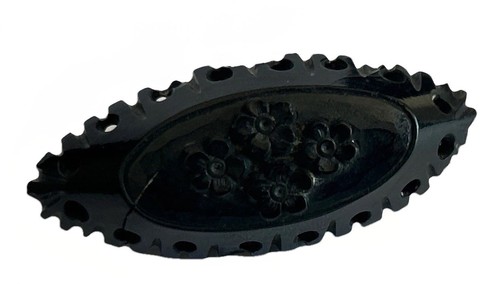 Victorian mourning brooch - victorian,