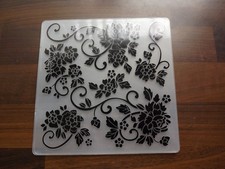 6" X 6" Embossing folder  Flowers & Foliage