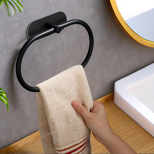 Bathroom towel ring rack - towel,