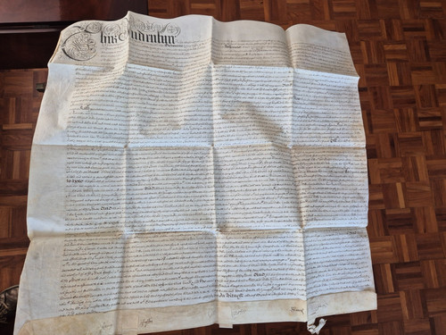 Vellum indenture dated 1682