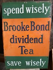 Original Brooke Bond Tea Enamel Sign In Amazing Condition 