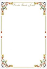 PERSONALISED Unisex Letter Writing Paper ** With guide line sheet