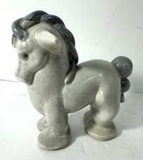 Unmarked Art Pottery Horse
