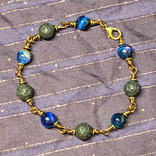 Lava rock dyed - rock, tiger