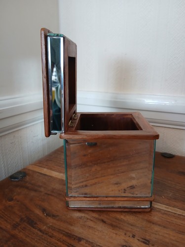 Vtg monsoon mirrored wooden - vtg,