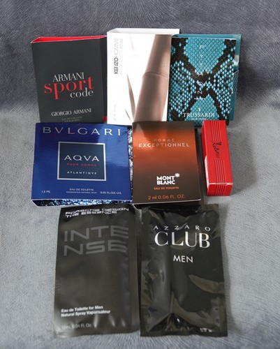 Lot men vials bvlgari - lot, 8