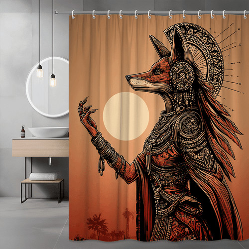 Fox warrior sunset shower - sunset,