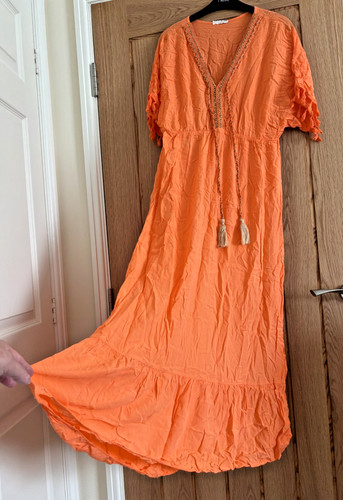 Made italy orange kaftan - made,