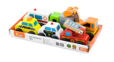 Wooden Mini Vehicles 6pcs set