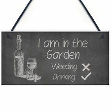 Funny Shabby Chic Garden Sign