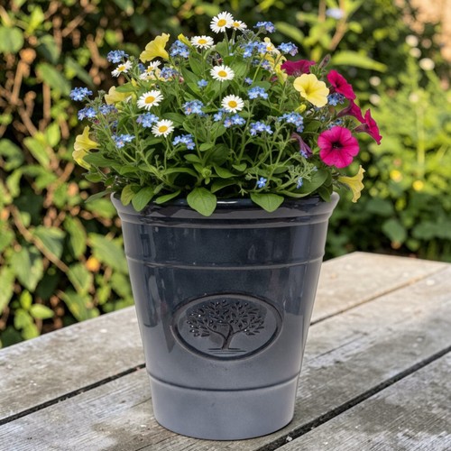 23cm gloss plastic - gloss, pot