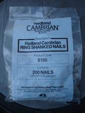 Redland Cambrian Slate  Stainless Ring Shanked Nails        Pack of 200     9195