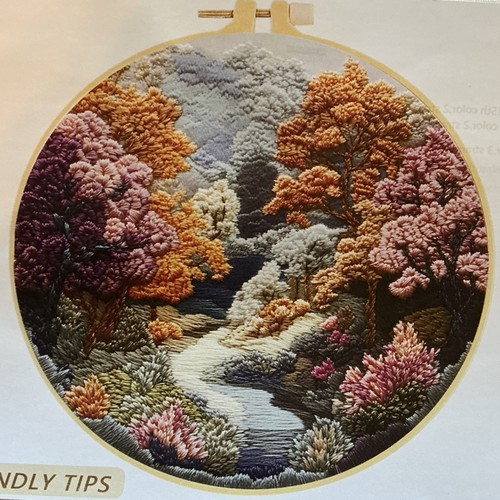 Embroidery kit countryside - embroidery,