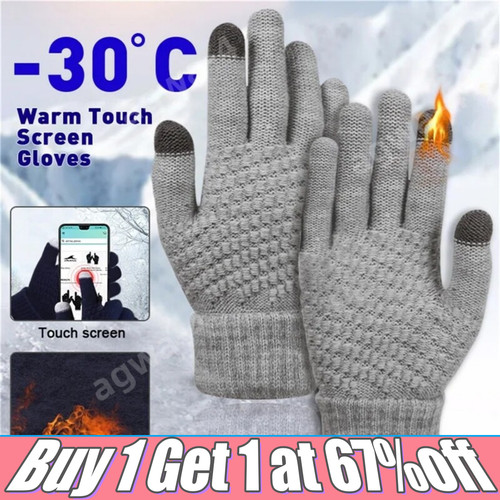 Adults wool gloves touch - wool,
