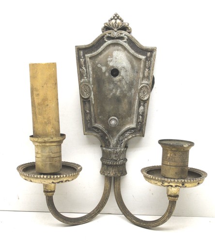 Antique double candle - antique,