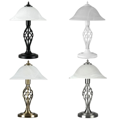Barley twist table - barley, lamp
