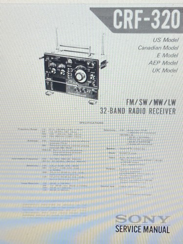 Sony crf 320 - sony, fm