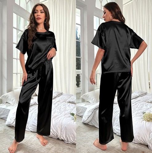 Womens ladies satin silk - uk,