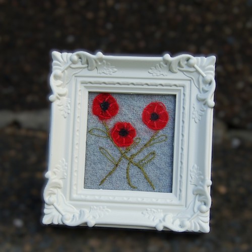 Poppies framed picture - poppies,