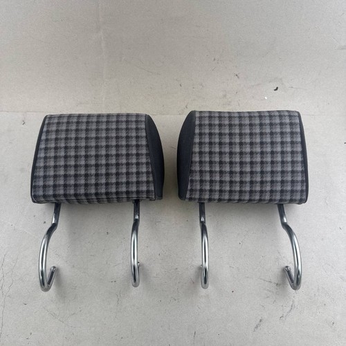 Black rear seat headrest - rear,