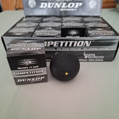 Dunlop squash balls yellow - balls, dot
